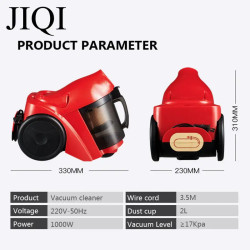 Aspirador de pó portátil JIQI 1000W: sucção potente, operação silenciosa